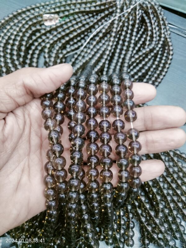 Smokey Hydro 8 mm Beads Strands